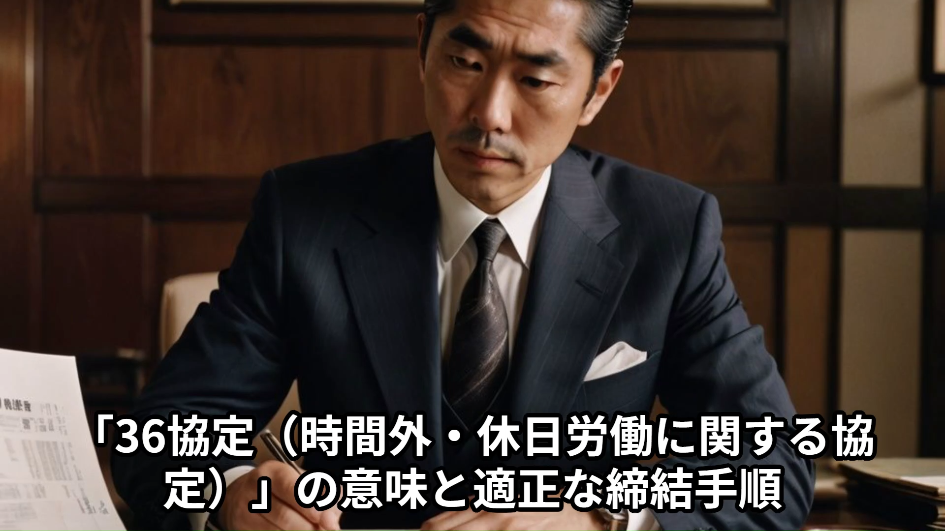 「36協定（時間外・休日労働に関する協定）」の意味と適正な締結手順